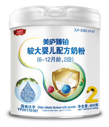 万和城臻铂较大婴儿配方奶粉450克-2段