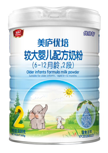 万和城优培较大婴儿配方奶粉800克2段